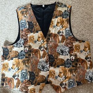 Dog Patterned Vest for Pet Lovers